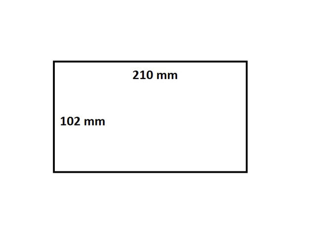 Labeletiket IEZZY 3005093 102x210mm 76mm wit