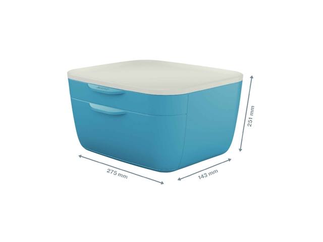 Ladenblok Leitz Cosy 2 laden blauw