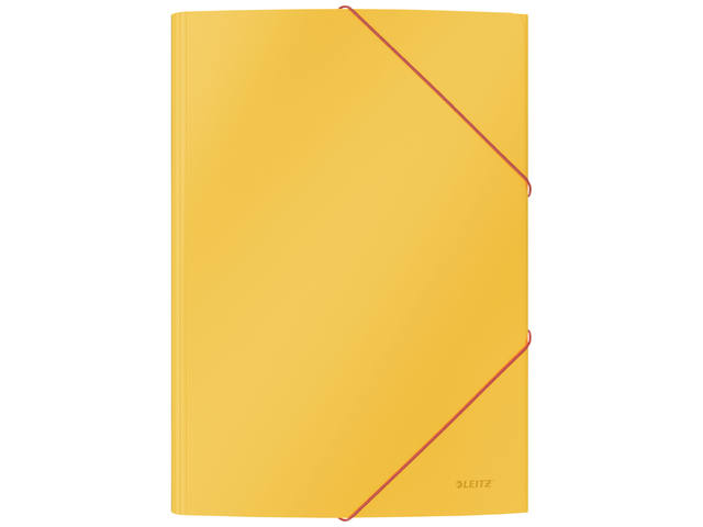 Elastomap Leitz Cosy A4 3-kleps geel