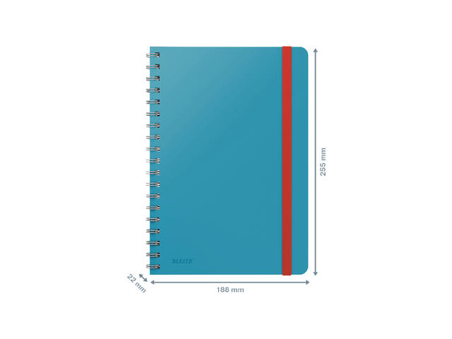 Notitieboek Leitz Cosy B5 160blz sp lijn bl