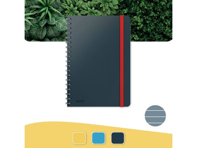 Notitieboek Leitz Cosy B5 160blz 100gr sp lijn gs