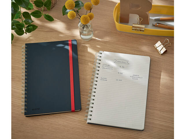 Notitieboek Leitz Cosy B5 160blz 100gr sp lijn gs