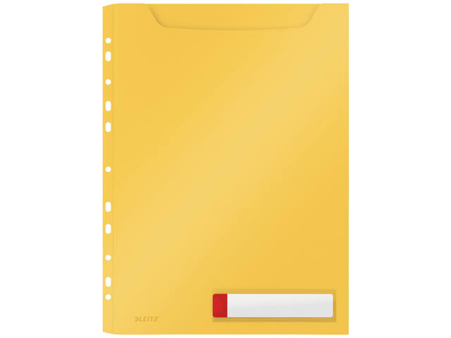U-map Leitz Cosy harmonica A4 perforatie PP geel