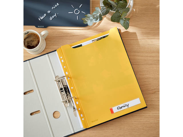U-map Leitz Cosy harmonica A4 perforatie PP geel