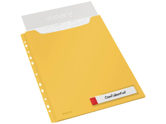 U-map Leitz Cosy harmonica A4 perforatie PP geel