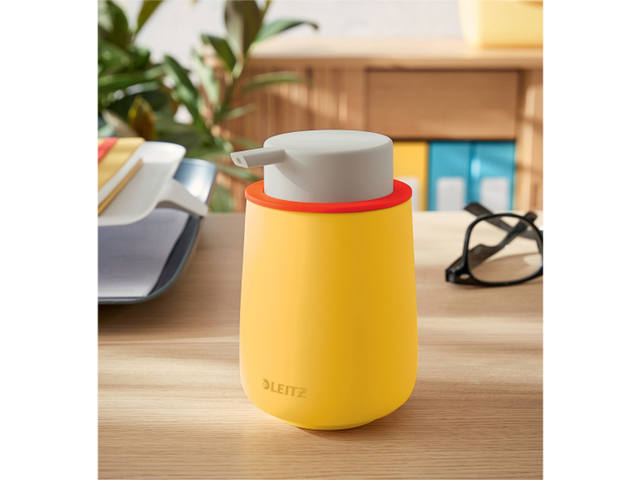 Handzeepdispenser Leitz cosy 300ml geel