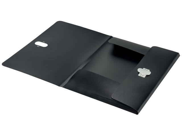 Dossiermap Leitz Recycle A4 3kleps PP zwart
