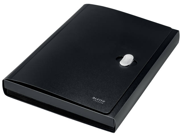 Projectmap Leitz Recycle A4 5-vaks PP zwart