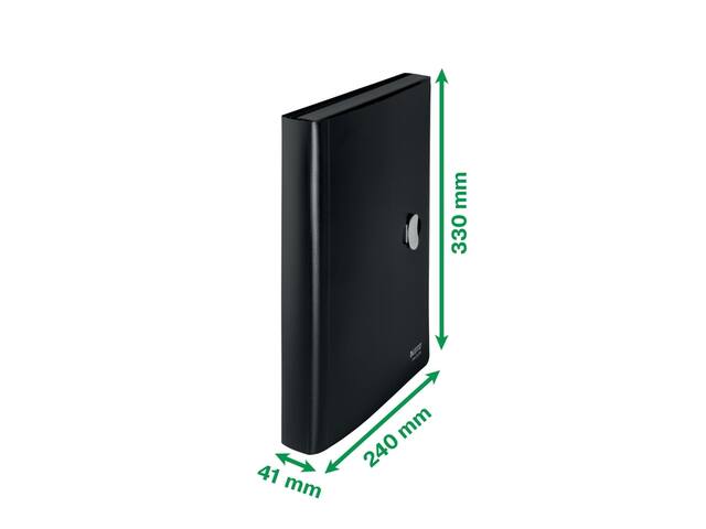 Projectmap Leitz Recycle A4 5-vaks PP zwart