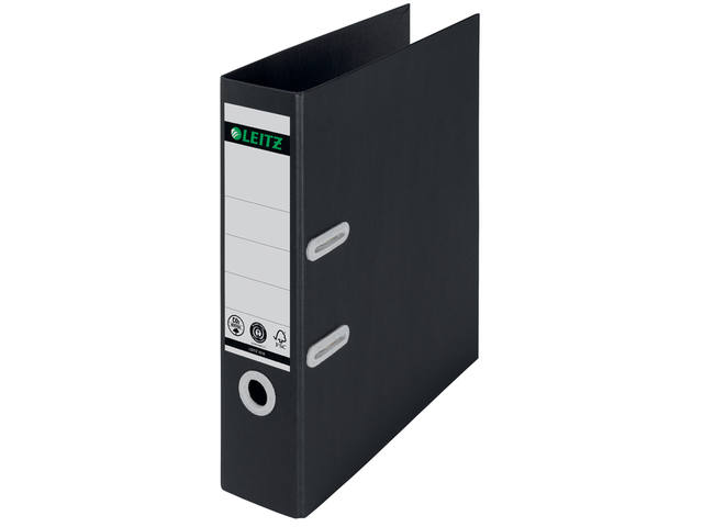 Ordner Leitz Recycle 180  80mm karton A4 zwart