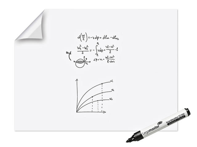 Magic Chart Legamaster whiteb XL 90x120cm wt 15v
