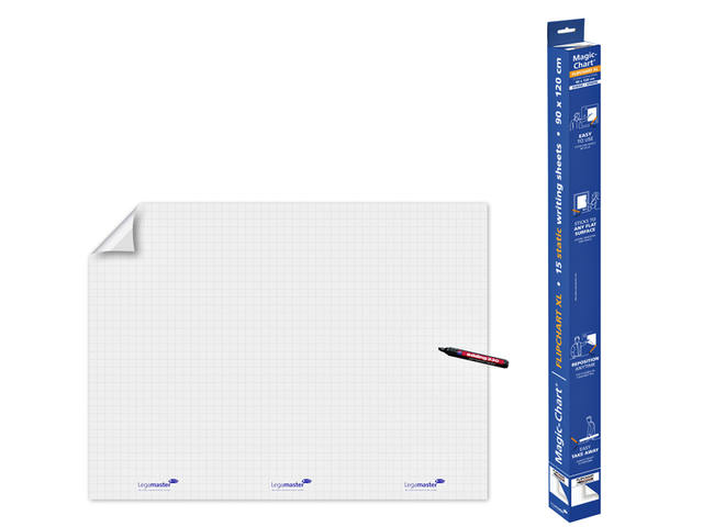 Magic Chart Legamaster flipchart 90x120cm wt ruit