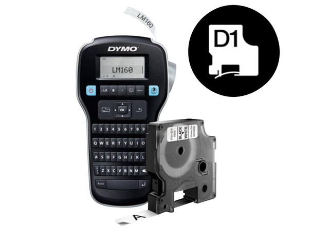 Labelprinter Dymo LabelManager 160 azerty 12mm pak