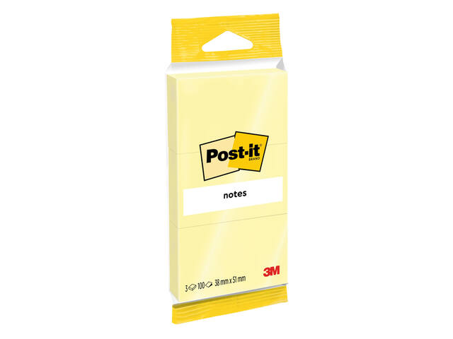 Memoblok Post-it Notes 6810 38x51mm canary yellow
