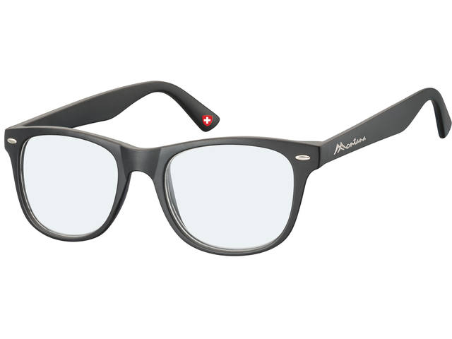Leesbril Montana blue light filter +3.00dpt zwart