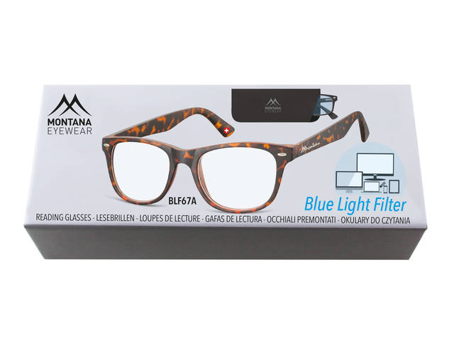 Leesbril Montana +1.00dpt blue light filter turtle