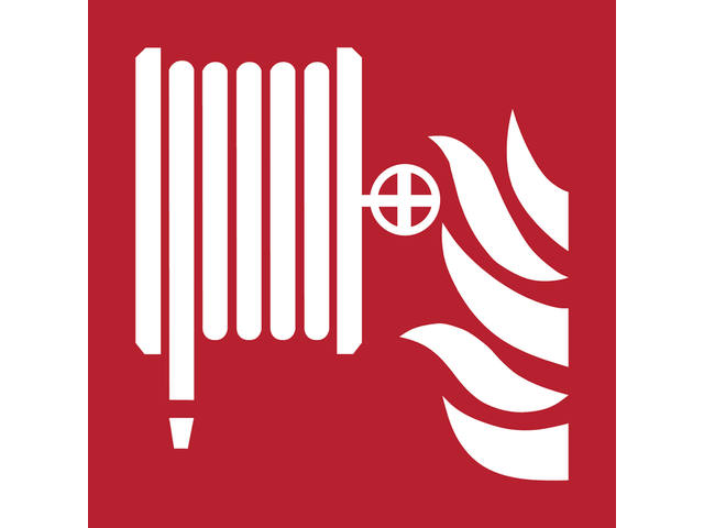 Pictogram Djois Brandhaspel 200x200mm rd