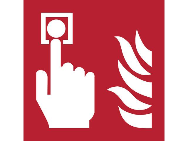 Pictogram Djois Brandmelder 200x200mm rd