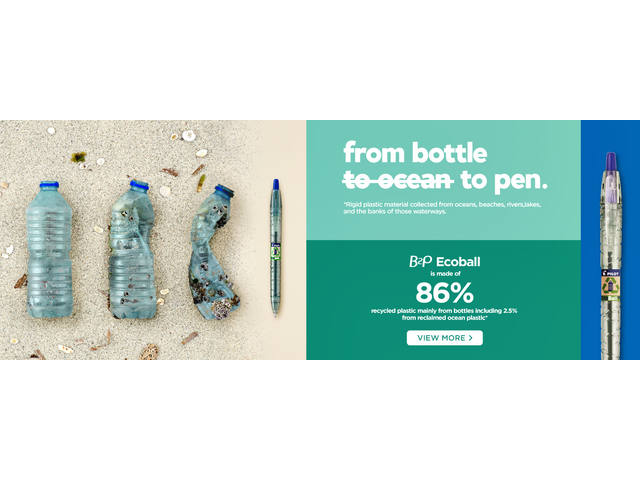 Balpen PILOT Begreen B2P EcoBall M zwart