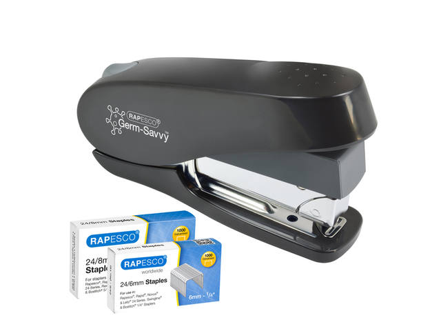 Nietmachine Rapesco Germ-Savvy Luna zwart