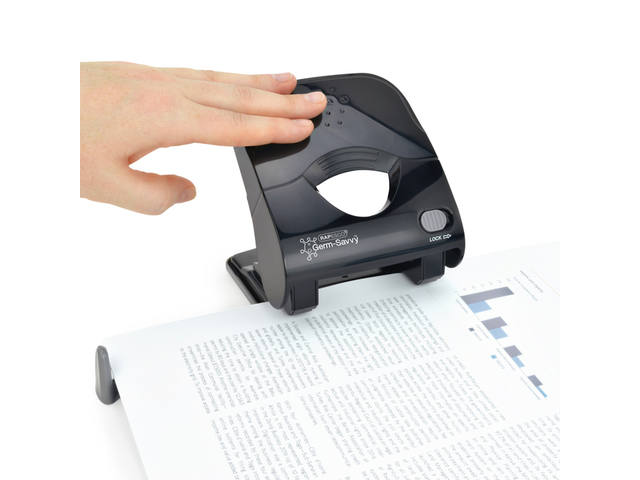 Perforator Rapesco Germ-Savvy X5-40ps 2gaats zwart