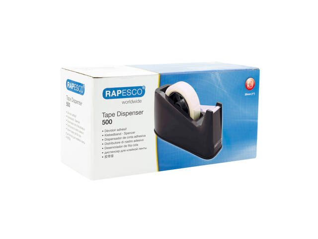 Plakbandhouder Rapesco Germ-Savvy 500 zwart