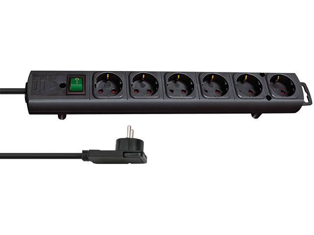 Stekkerdoos Brennenstuhl Comfort Plus 6vdig 2m zw