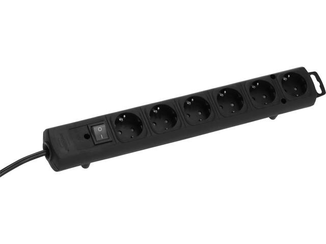 Stekkerdoos Brennenstuhl Comfort Plus 6vdig 2m zw