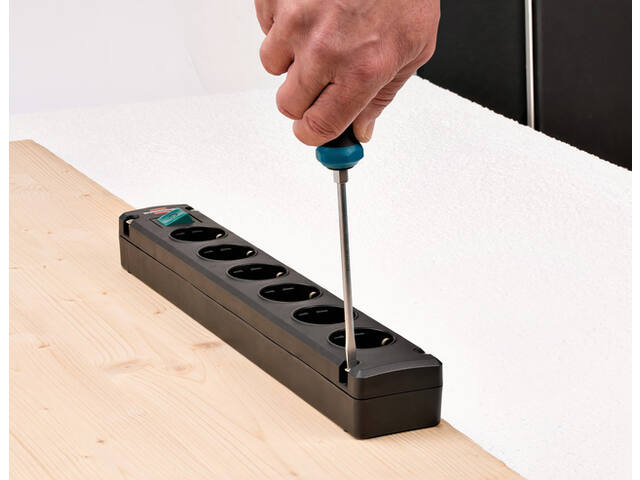 Stekkerdoos Brennenstuhl Bremounta 6vdig 3m zwart