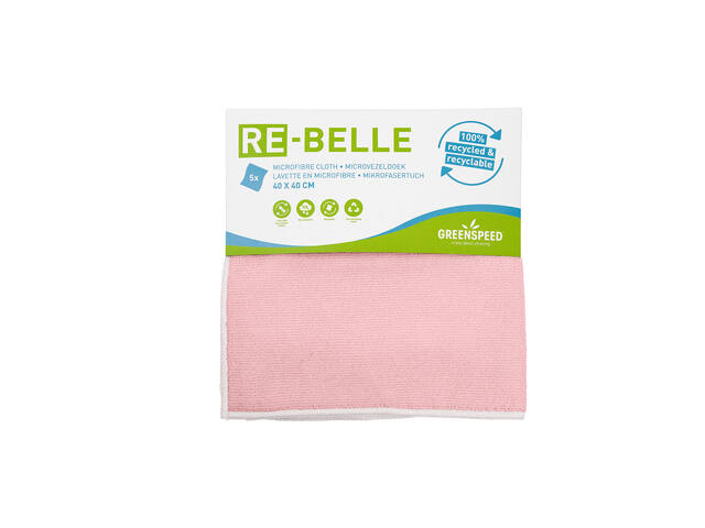 Microvezeldoek Re-belle 40x40cm roze