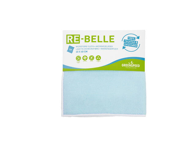 Microvezeldoek Re-belle 40x40cm blauw