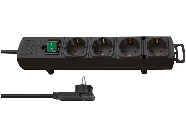 Stekkerdoos Brennenstuhl Comfort Plus 4vdig 2m zw