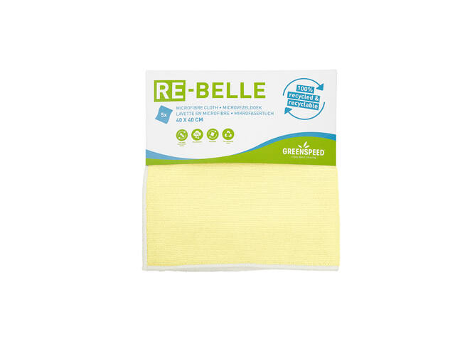 Microvezeldoek Re-belle 40x40cm geel