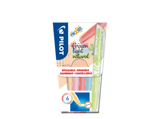 Markeerstift PILOT friXion naturel assorti
