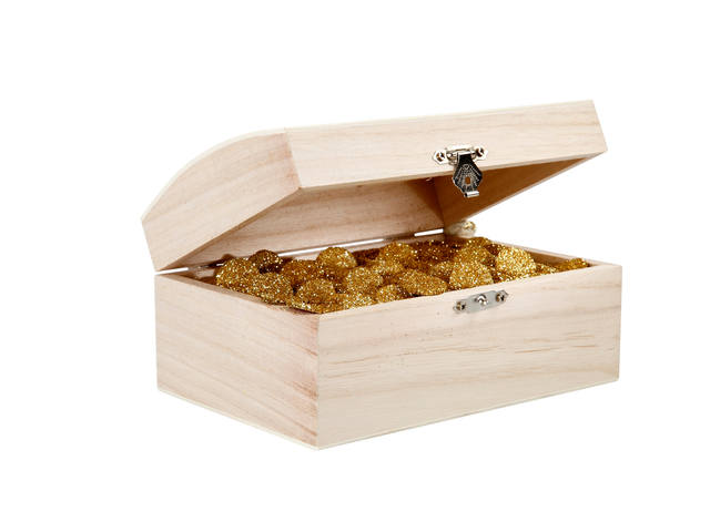 Schatkist Creativ Company 16.5x11x8.55cm hout