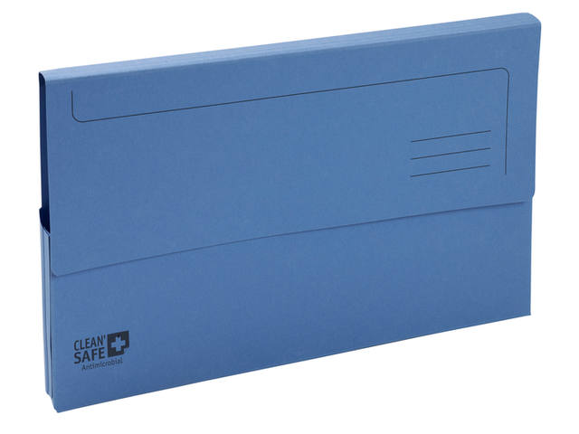 Pocketmap Exacompta CleanSafe A4 400gr blauw