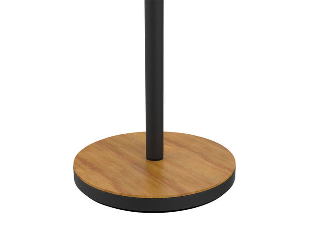 Vloerlamp Unilux Baly led bamboe zwart