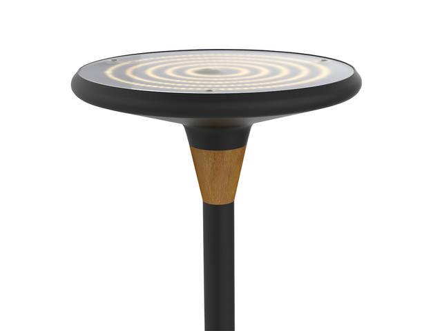 Vloerlamp Unilux Baly led bamboe zwart
