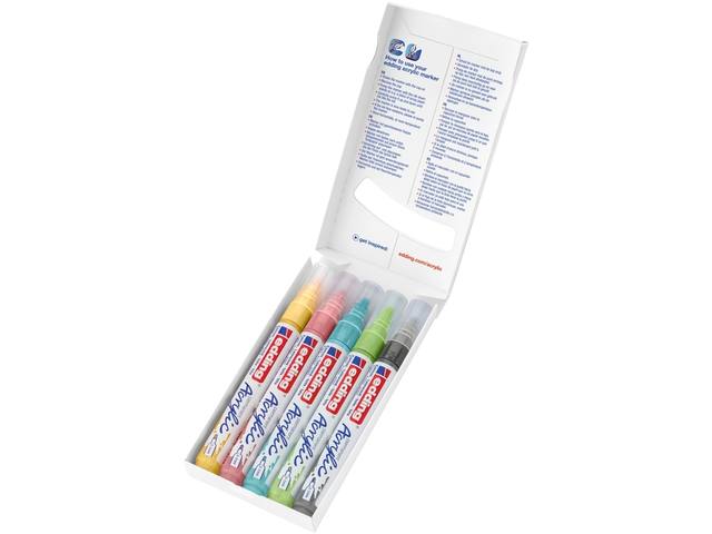 Acrylmarker edding e-5100 M pastel assorti 5st