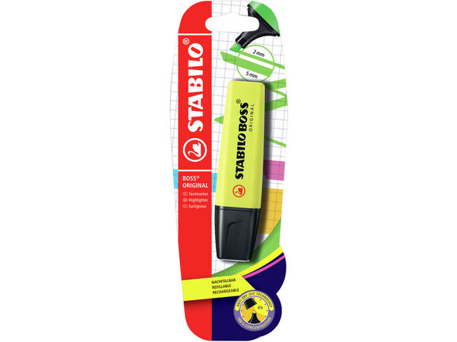 Markeerstift STABILO BOSS 70/24 geel blister