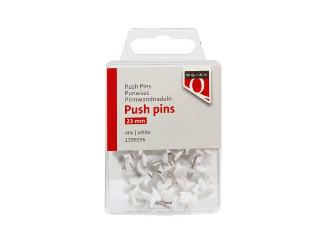 Push Pins Quantore wit 40 stuks