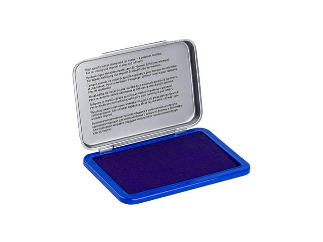 Inktkussen Trodat metaal 9051M 90x50mm blauw