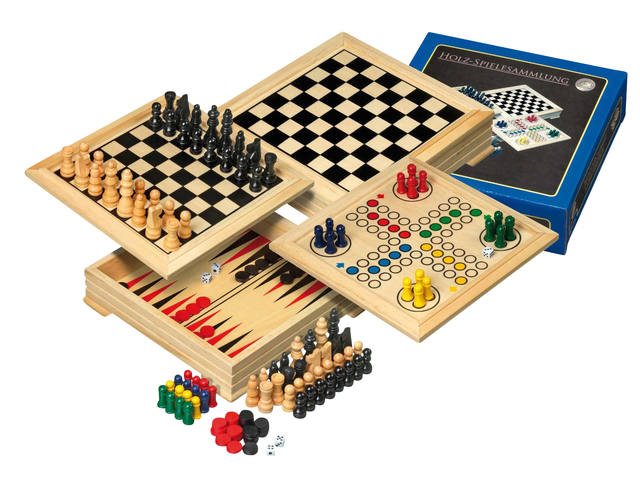 Houten spellendoos