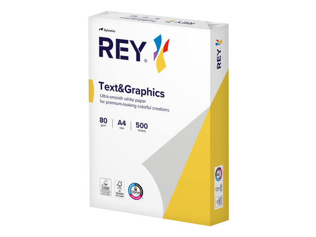 Kopieerpapier Rey Text Graphics A4 80gr wit