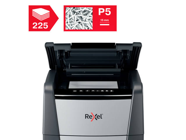 Papiervernietiger Rexel Optimum Auto 225M 2x15mm