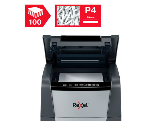 Papiervernietiger Rexel Optimum Auto 100X 4x28mm