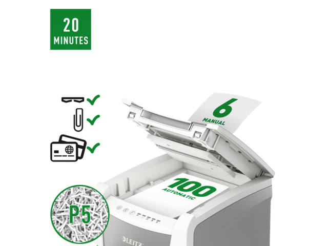 Papiervernietiger Leitz IQ Small Office 100 2x15mm