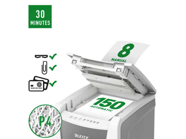 Papiervernietiger Leitz IQ Auto Office 150 4x28mm