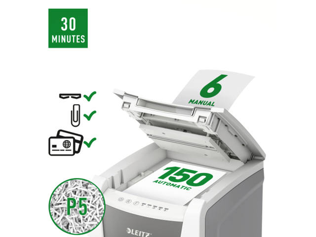 Papiervernietiger Leitz IQ Auto Office 150 2x15mm