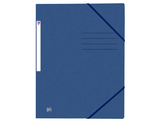 Elastomap Oxford Top File+ A4 donker blauw